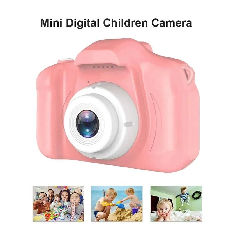 Torima CMR 7 Pembe Mini 1080p Hd Çocuk Kamera Dijital Fotoğraf Makinesi 2-0 Inç Ekran